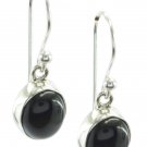 delicate Black Onyx 925 Sterling Silver Black Earring genuine jaipur US