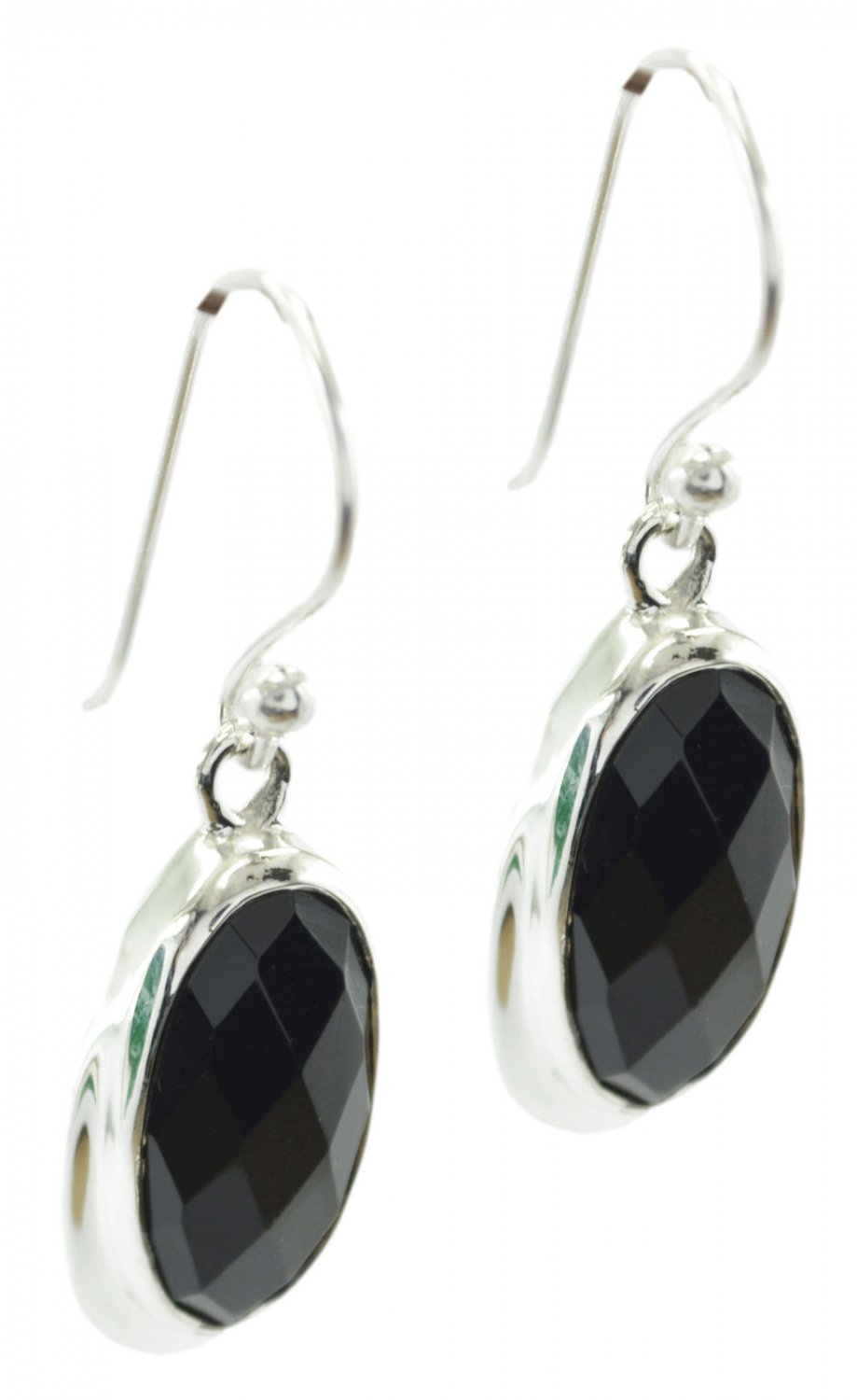 cute Black Onyx 925 Sterling Silver Black Earring Natural handcrafted US