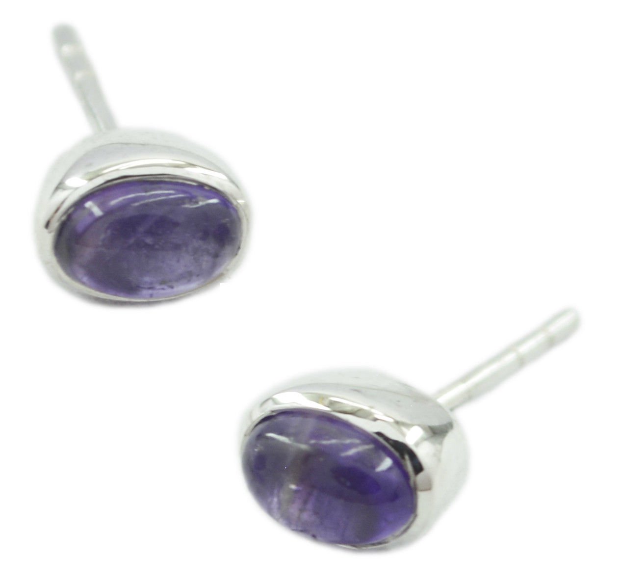 attractive Amethyst 925 Sterling Silver Purple Earring Natural wholesale US