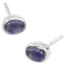 attractive Amethyst 925 Sterling Silver Purple Earring Natural wholesale US