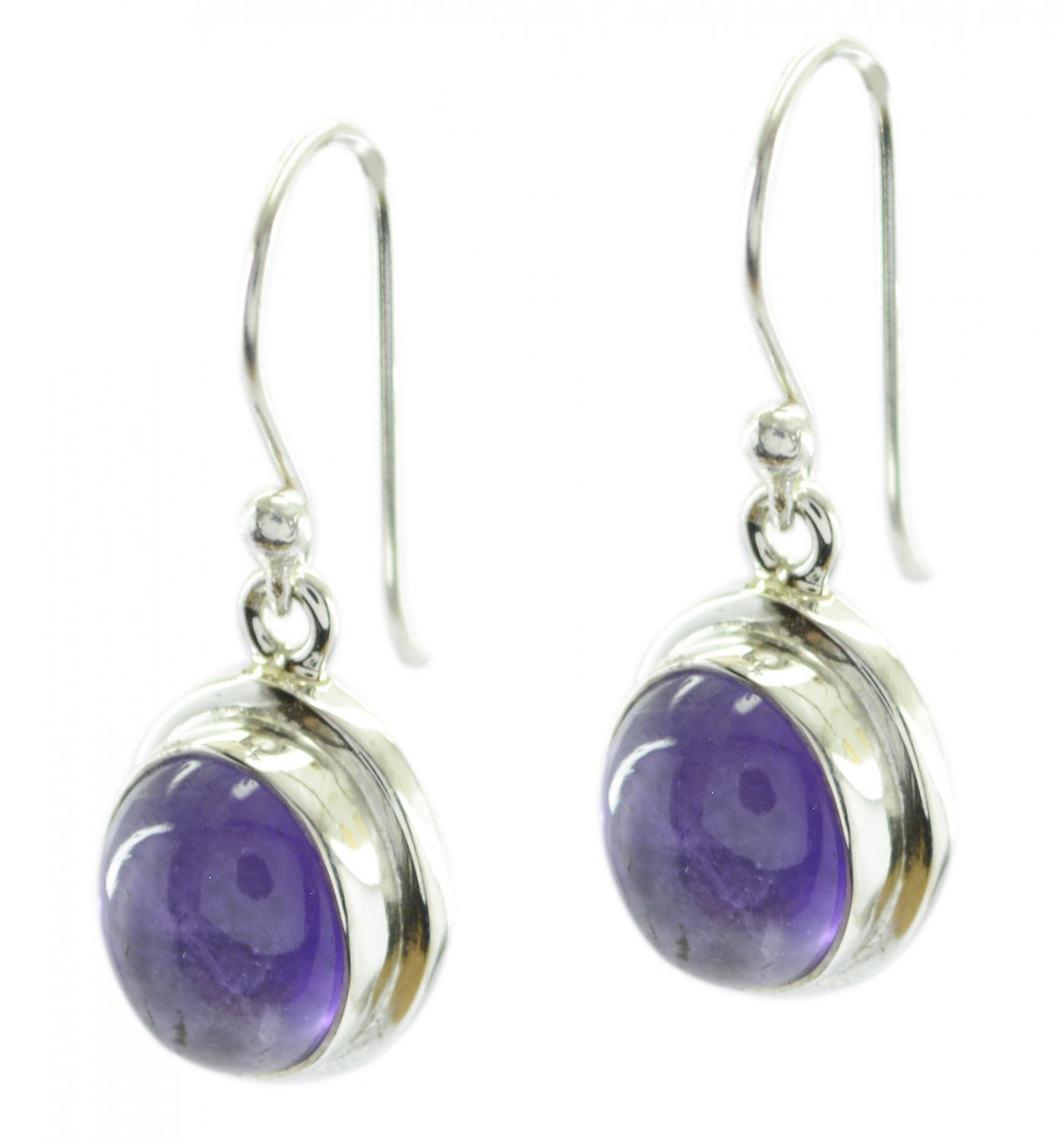 inviting Amethyst 925 Sterling Silver Purple Earring Natural exporter US