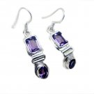 enticing Amethyst 925 Sterling Silver Purple Earring Natural gemstone US