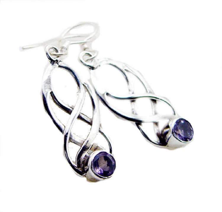 ideal Amethyst 925 Sterling Silver Purple Earring Natural gemstones US