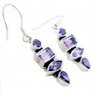 classy Amethyst 925 Sterling Silver Purple Earring genuine wholesales US