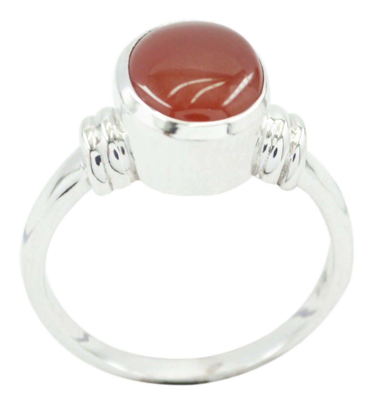 inviting Red Onyx 925 Sterling Silver Red Ring Natural normaly US
