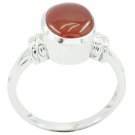 inviting Red Onyx 925 Sterling Silver Red Ring Natural normaly US