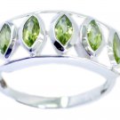 charming Peridot 925 Sterling Silver Green Ring Natural generally US