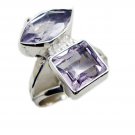 adorable Multi 925 Sterling Silver Multi Ring genuine gemstone US