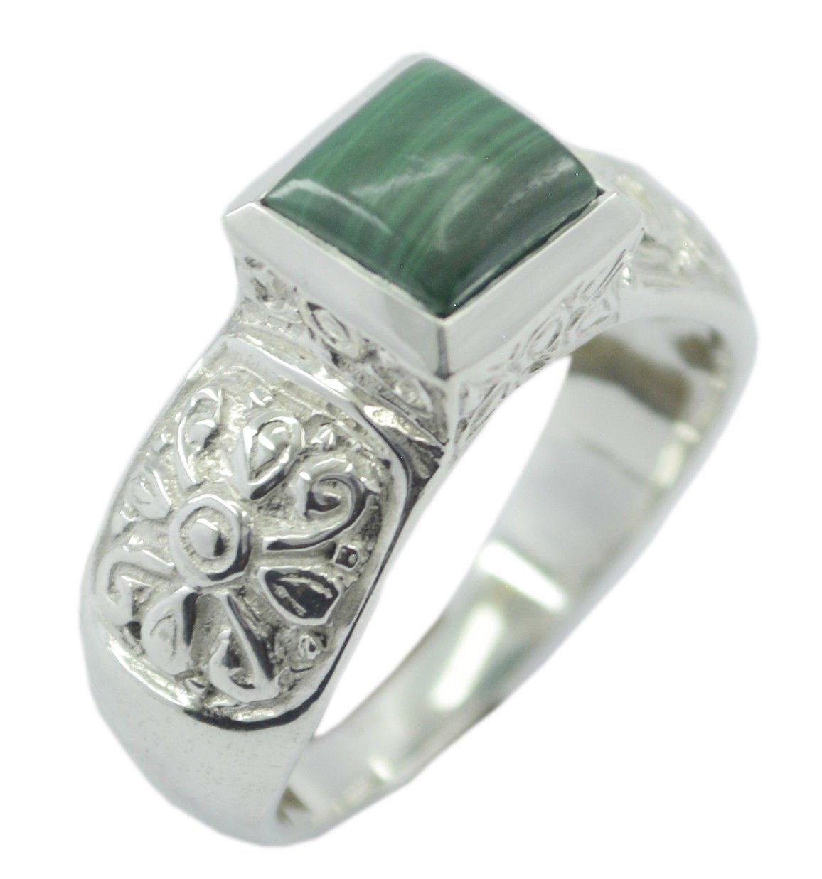 gorgeous Malachite 925 Sterling Silver Multi Ring genuine wholesales US