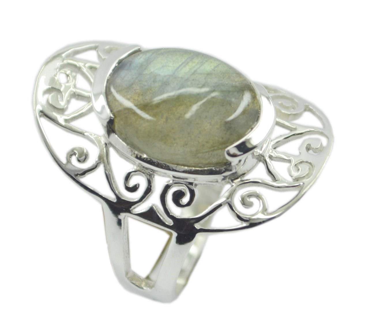 handsome Labradorite 925 Sterling Silver Multi Ring genuine easily US
