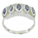ideal Iolite 925 Sterling Silver Blue Ring genuine normaly US