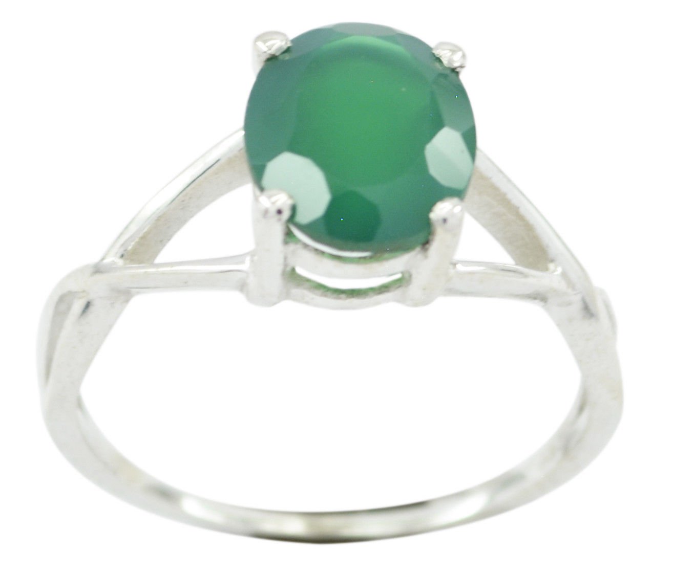 excellent Green Onyx 925 Sterling Silver Green Ring Natural regular US