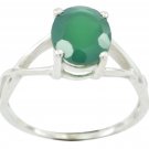excellent Green Onyx 925 Sterling Silver Green Ring Natural regular US