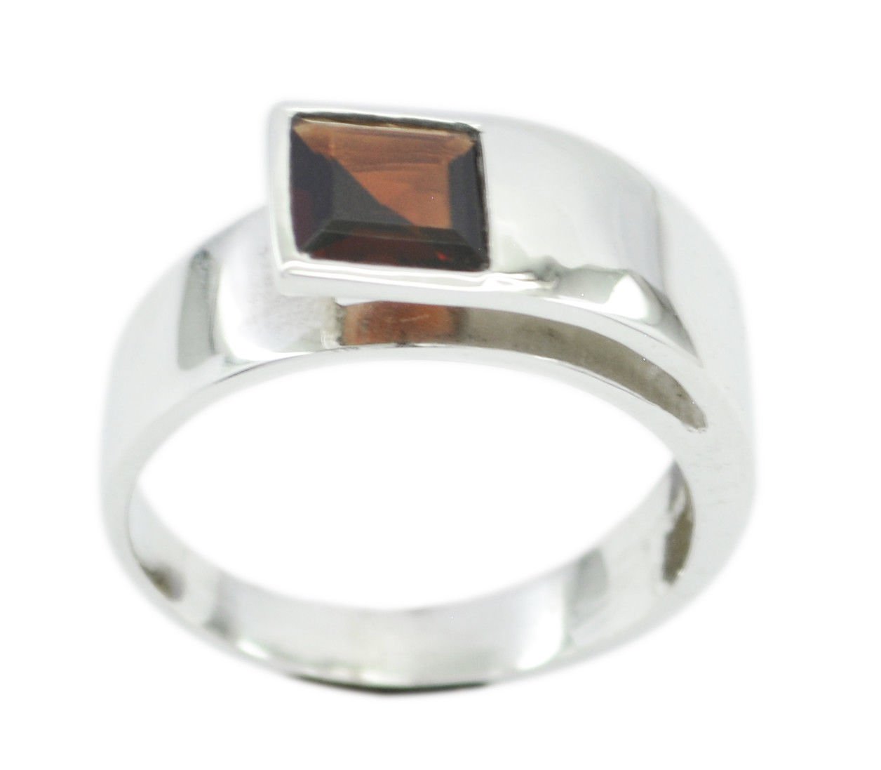splendid Garnet 925 Sterling Silver Red Ring genuine common US