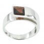 splendid Garnet 925 Sterling Silver Red Ring genuine common US