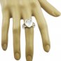 grand Crystal Quartz 925 Sterling Silver White Ring Natural suppiler US