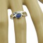 resplendent Blue Shappire CZ 925 Sterling Silver Blue Ring Natural simply US
