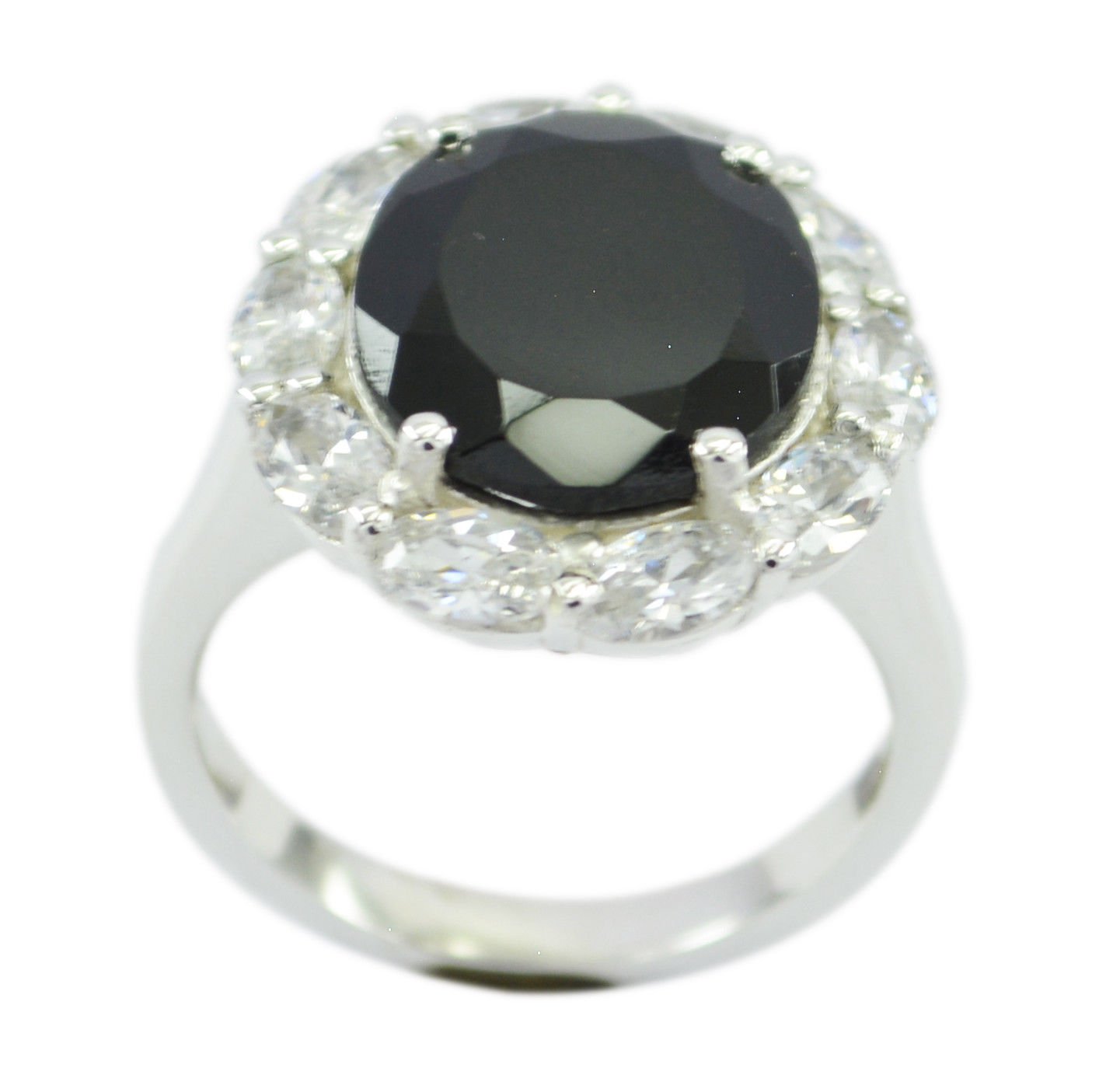 fine Black Onyx 925 Sterling Silver Black Ring genuine usual US