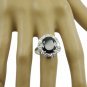 fine Black Onyx 925 Sterling Silver Black Ring genuine usual US
