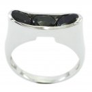 fascinating Black Onyx 925 Sterling Silver Black Ring Natural freely US