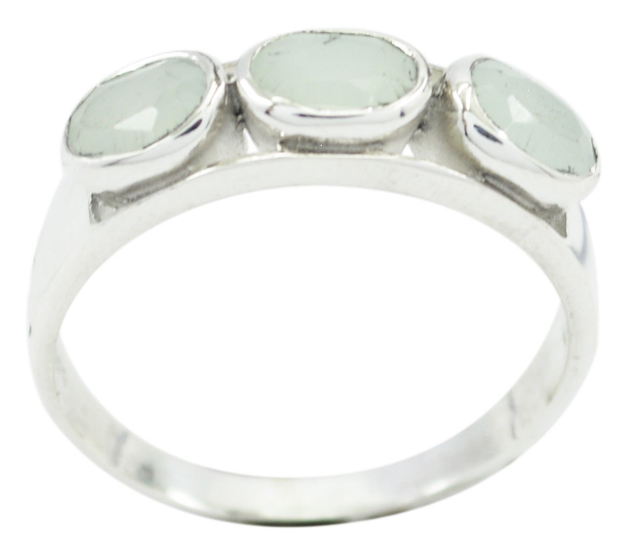 attractive Aqua Chalcedony 925 Sterling Silver Blue Ring Natural jewellery US