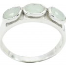 attractive Aqua Chalcedony 925 Sterling Silver Blue Ring Natural jewellery US