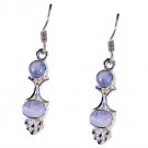 enticing Rainbow Moonstone 925 Solid Silver White Earring genuine casually US