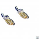 charming Citrine 925 Solid Sterling Silver Yellow Earring genuine supply US