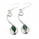 comely Malachite 925 Solid Sterling Silver Green Earring Natural common US