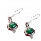 attractive Malachite 925 SolidSterling Silver Green Earring Natural jewellery US