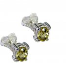 fair Lemon Quartz Solid Sterling Silver Yellow Earring genuine jaipur US