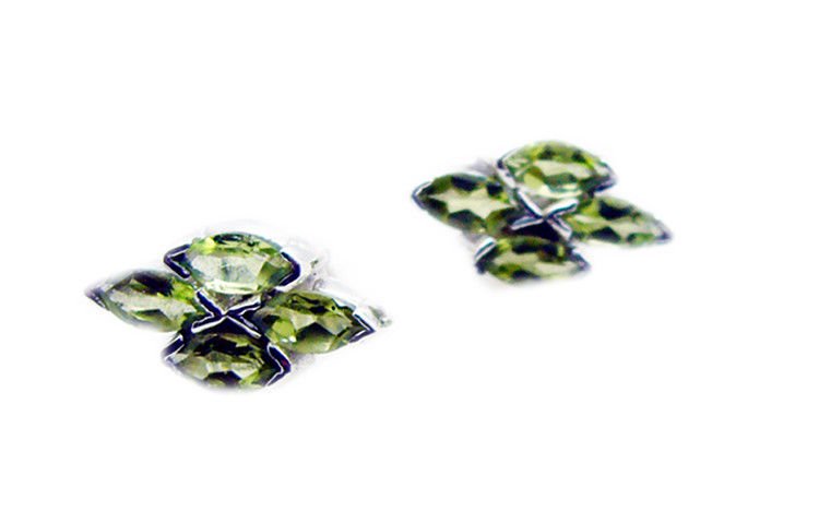 classy Peridot 925 Sterling Silver Green Earring Natural supply US