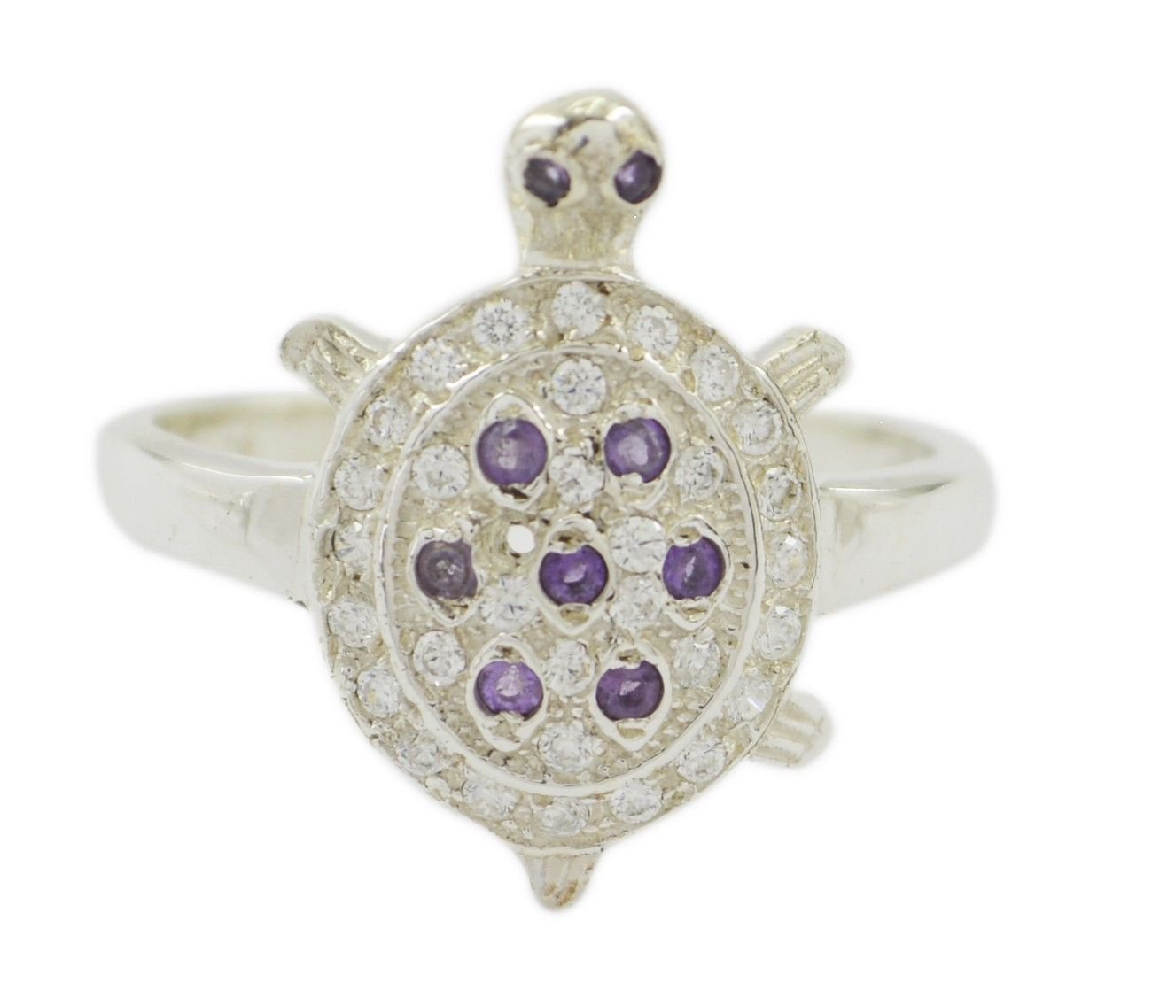 bewitching Multi CZ 925 Sterling Silver Multi Ring Natural handmade US