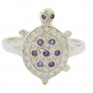 bewitching Multi CZ 925 Sterling Silver Multi Ring Natural handmade US