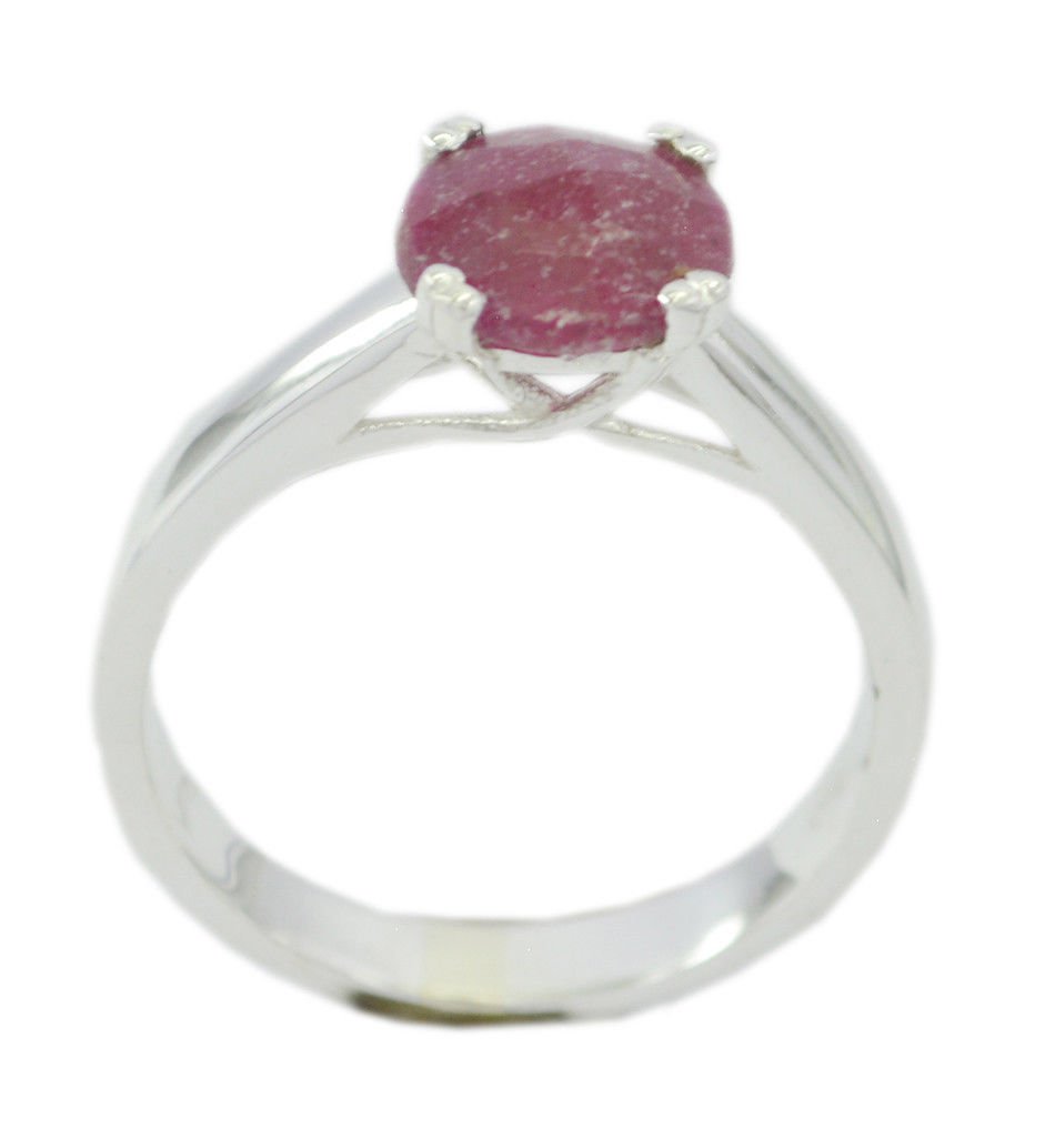 delicate Indian Ruby 925 Sterling Silver Red Ring Natural gemstone US
