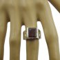 cute Indian Ruby 925 Sterling Silver Red Ring genuine jewelry US