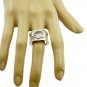 ideal Crystal Quartz 925 Sterling Silver White Ring genuine supplies US