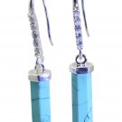 grand Turquoise 925 Solid Sterling Silver Multi Earring Natural indian US