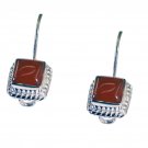 fair Red Onyx 925 Solid Sterling Silver Red Earring Natural supplies US
