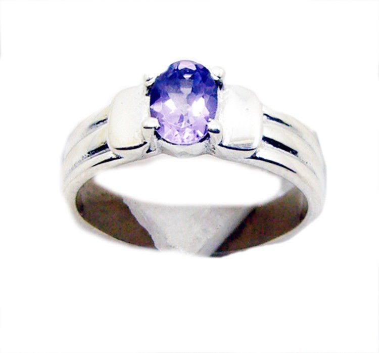 delicate Amethyst 925 Sterling Silver Purple Ring Natural indian US