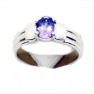 delicate Amethyst 925 Sterling Silver Purple Ring Natural indian US