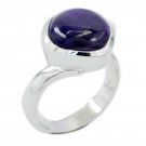 good genuine Amethyst Purple Gemstones Silver Ring gift childrens day US SZ 5-10