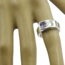 exquisite real Amethyst Purple Gems Silver Ring gift for engagement US SZ 4-11