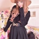 MA*RS Elegant Black Flared Skirt Gyaru Japanese Fashion