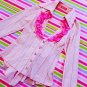 MA*RS Pink Check Shirt with Rhinestone Button