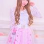 MA*RS Glitter Jewel Princess Pink Flared Skirt Gyaru Fashion
