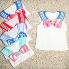 Sailor Moon Crystal x Tralala Replica Cosplay Costume Tank Top + Removable Bow