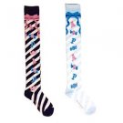 Angelic Pretty Whip Factory OTK Overknee Socks in Black, Sax Lolita Fashion