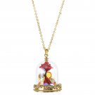 Disney Store Japan Beauty and the Beast Enchanted Rose Necklace