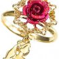 Disney Store Japan Beauty and the Beast Enchanted Rose Ring in Luxury Gift Box